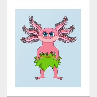 Axolotl Villager (2019) Posters and Art